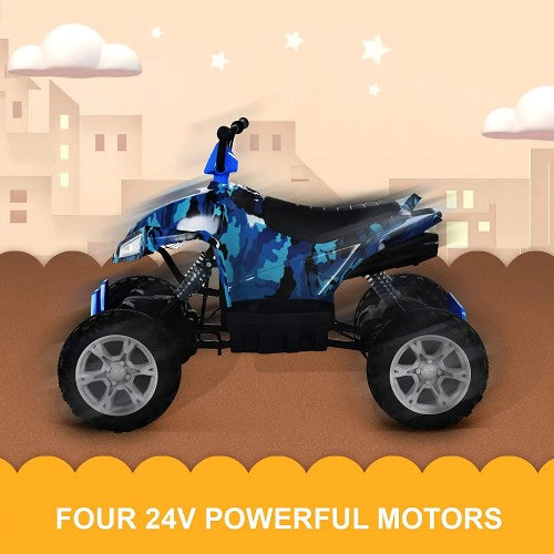 Uenjoy 24V Kids ATV 4 Wheeler, Ride On Car Toy ATV with LED Lights, 4-Wheel Suspension, 2 Speeds, Music, Radio, Bluetooth, USB Uenjoy 24V Kids ATV 4 Wheeler, Ride On Car Toy ATV with LED Lights, 4-Wheel Suspension, 2 Speeds, Music, Radio, Bluetooth, USB